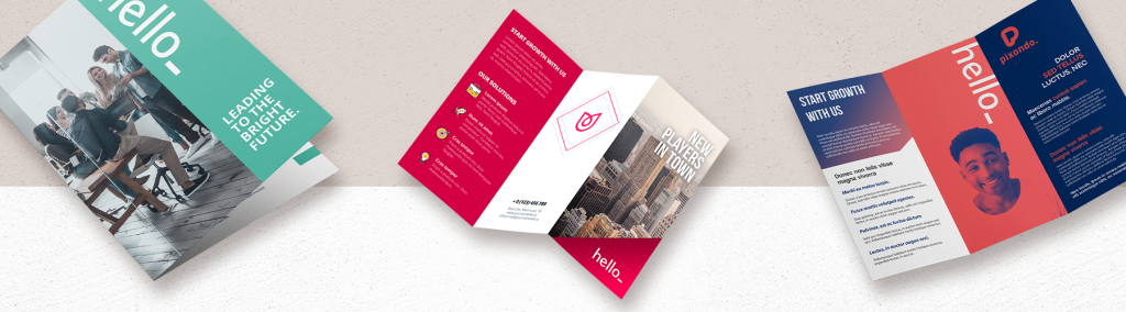 Tutti i tipi di piega per depliant ed opuscoli