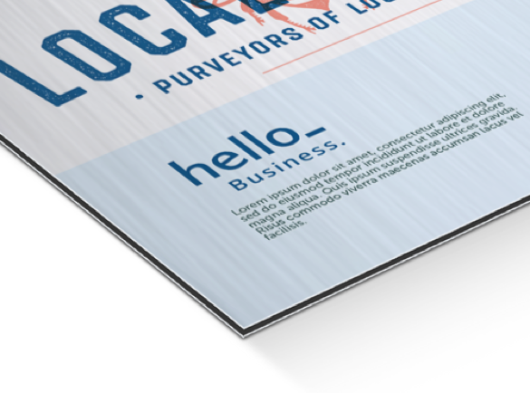 Brushed Aluminium Signs | What Signage Material Do I Need to Use?
